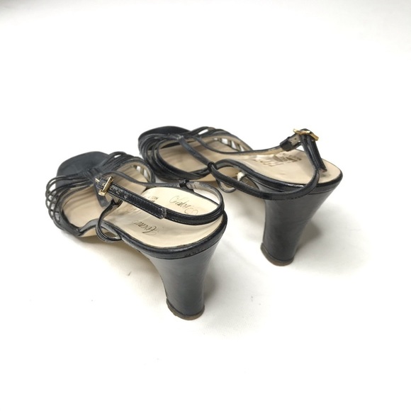 Salvatore Ferragamo Strappy Sandal Heel Open Toe - Picture 6 of 8